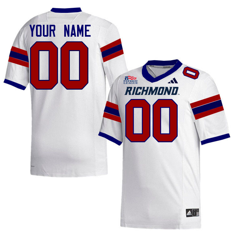 Custom Richmond Spiders Name And Number Football Jerseys-White Custom Richmond Spiders Name And Number Football Jerseys-White